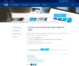 Tigomusic.bo(Tigo Bolivia) Screenshot