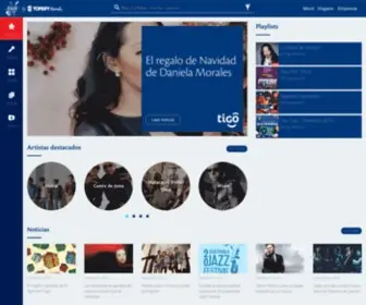 Tigomusic.gt(Tigo Guatemala) Screenshot