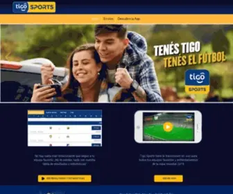 Tigosports.cr(Tigo Sports Costa Rica) Screenshot