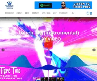 Tigrefinomusic.com(Tigre Fino is an EDM and Trap music producer) Screenshot