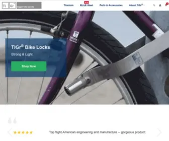 Tigrlock.com(TiGr® Bike Locks) Screenshot