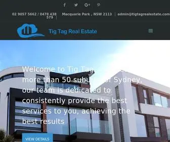 Tigtagrealestate.com(Tig Tag Real Estate) Screenshot