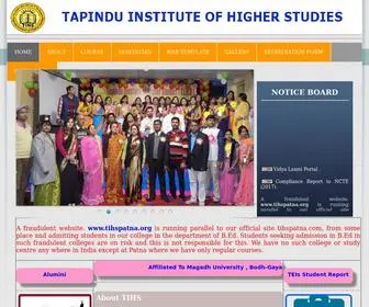 Tihspatna.com(Tapindu Institute of Higher Studies) Screenshot