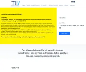 Tii.ie(Transport Infrastructure Ireland) Screenshot