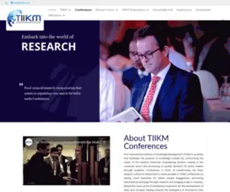 Tiikm.com(TIIKM Conferences) Screenshot