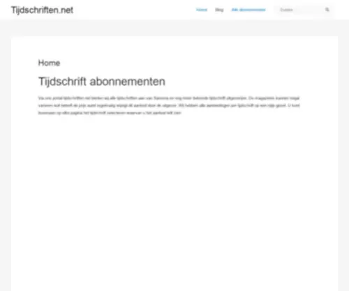 TijDschriften.net(tijdschriften) Screenshot