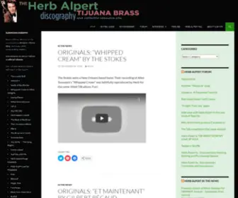 Tijuanabrass.com(Herb Alpert/Tijuana Brass Discography and Collector Resource) Screenshot