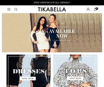 Tikabella.com(Stylish Online Fashion Boutique Store For Women's) Screenshot