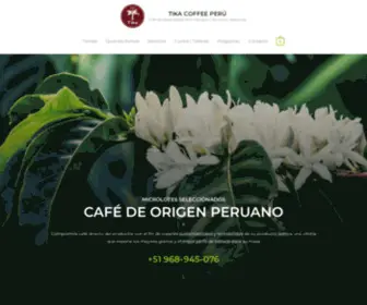 Tikacoffee.com(Tika Coffee Perú) Screenshot