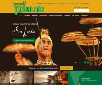 Tikalanka.com(Tailor-made holidays to Sri Lanka & Maldives) Screenshot