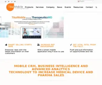 Tikamobile.com(CRM for Life Sciences) Screenshot