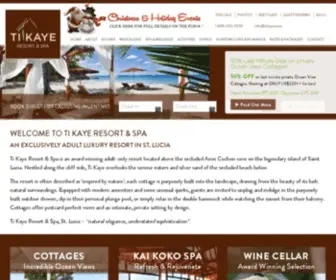 Tikaye.com(Ti Kaye Resort & Spa) Screenshot