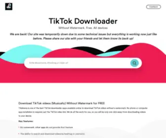 Tikdowns.com(Tik Tok Video Download Without Watermark) Screenshot