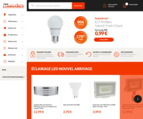 Tike-Luminaires.com(Dit domein kan te koop zijn) Screenshot