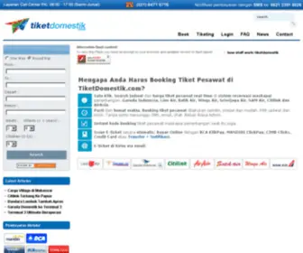 Tiketdomestik.com(Portal pencarian & booking tiket pesawat murah online) Screenshot