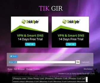 Tikgir.com(Unblocks Websites) Screenshot