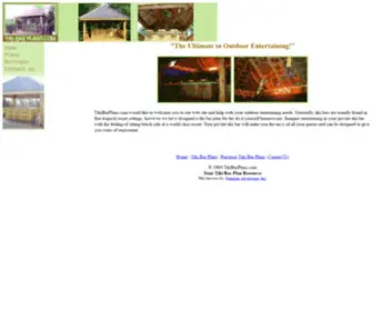 Tikibarplans.com(Tiki Bar Plans) Screenshot