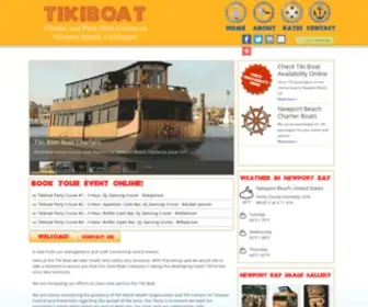 Tikiboat.com(Newport Beach's Premier Party and Charter Boat) Screenshot