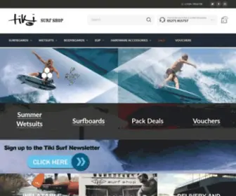 Tikisurf.co.uk(Surfboards, Wetsuits & Surf Clothing) Screenshot