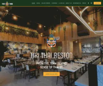 Tikithaireston.com(TIKI THAI RESTON) Screenshot