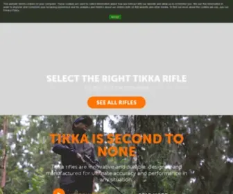 Tikka.fi(Rifles, hunting rifles, tactical rifles, scopes, optics) Screenshot