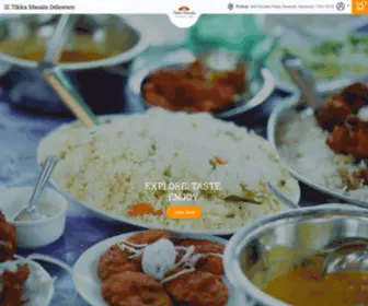 Tikkamasalade.com(Tikka Masala Delaware) Screenshot