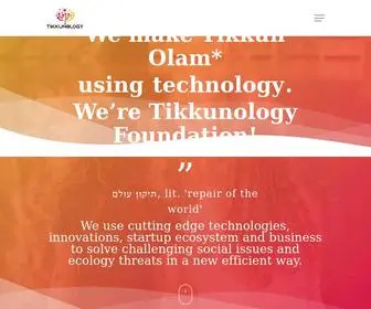 Tikkunology.ngo(Tikkunology Foundation) Screenshot