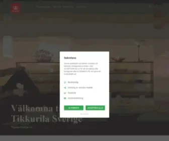 Tikkurila.se(Tikkurila Sverige) Screenshot