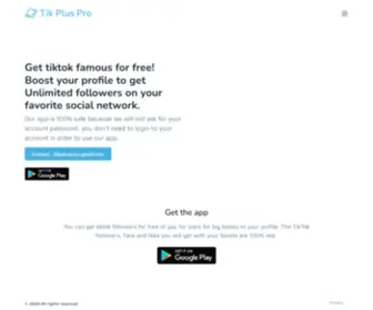 Tikpluspro.com(Tik Plus Pro) Screenshot