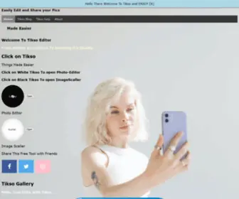 Tikso.ml(A Free Online Photo Editor) Screenshot