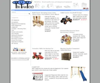 Tiktaktoo.com(Brand quality toys and playground equipment) Screenshot