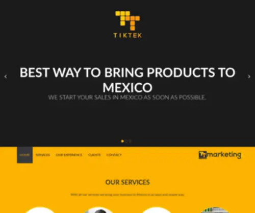 Tiktekmarketing.com(TIK TEK MARKETING) Screenshot