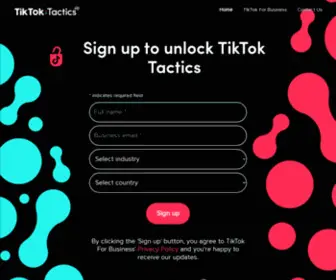 Tiktok-Tactics.com(TikTok Tactics) Screenshot