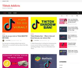 Tiktokaddicts.com(Tiktok Addicts) Screenshot