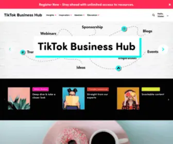 Tiktokfor.business(TikTok Business Hub) Screenshot