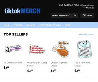 Tiktokmerch.com(TikTok Merch) Screenshot