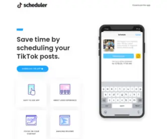 Tiktokscheduler.com(Scheduling your TikTok posts) Screenshot