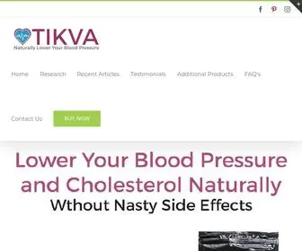 Tikvadrink.com(Lower your blood pressure and cholesterol naturally) Screenshot