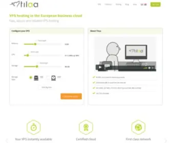 Tilaa.net(Tilaa saves you the effort and resources needed to set up and maintain your IT infrastructure) Screenshot