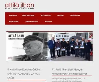Tilahan.org(Attila İlhan Bilim Sanat Kültür Vakfı) Screenshot