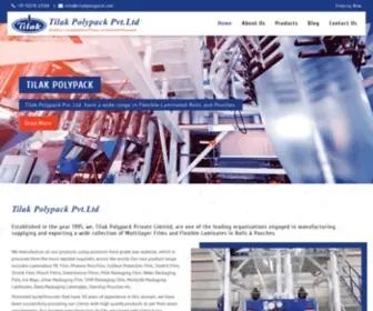 Tilakpolypack.com(Co-extruded multi-layer film, flexible laminated rolls pouches) Screenshot