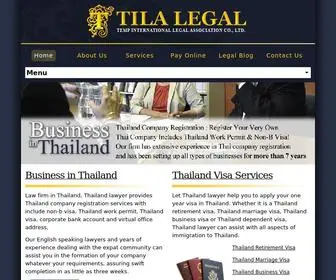 Tilalegal.com(Law firm in Thailand) Screenshot