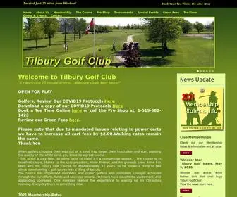 Tilburygolfclub.com(Tilbury Golf Club) Screenshot