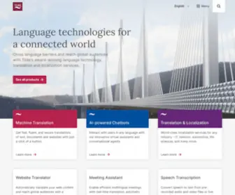 Tilde.com(Language technologies) Screenshot