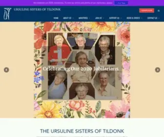 Tildonkursuline.org(Ursuline Sisters of Tildonk) Screenshot