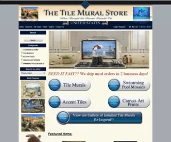 Tilemuralstore.com(Kitchen Backsplash Ideas Tile Murals) Screenshot