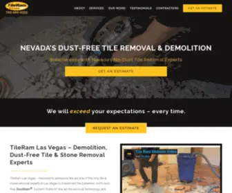 Tileramlasvegas.com(Las Vegas's Tile Removal Experts) Screenshot