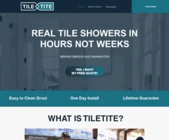 Tiletite.com(Prefabricated Tile Shower) Screenshot