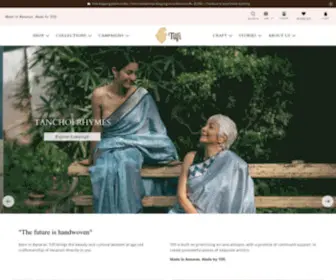 Tilfi.com(Luxurious, handloom only clothing from the heart of Banaras) Screenshot