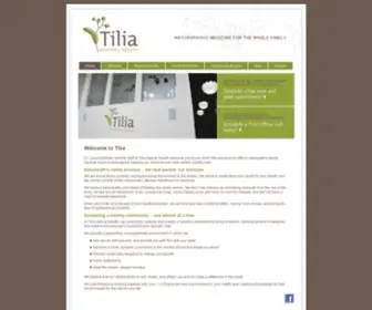 Tilianaturalhealth.com(Tilia Natural Health) Screenshot